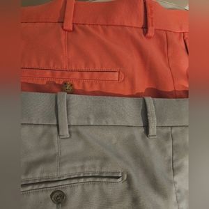 Men's Bobby Jones Shorts Bundle (2 Pairs) 44" Waist 11" Inseam (Coral Red/Grey)